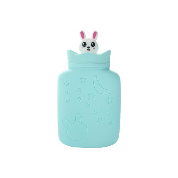 Bolsa de silicona de agua caliente con tapa extraíble para aliviar el dolor