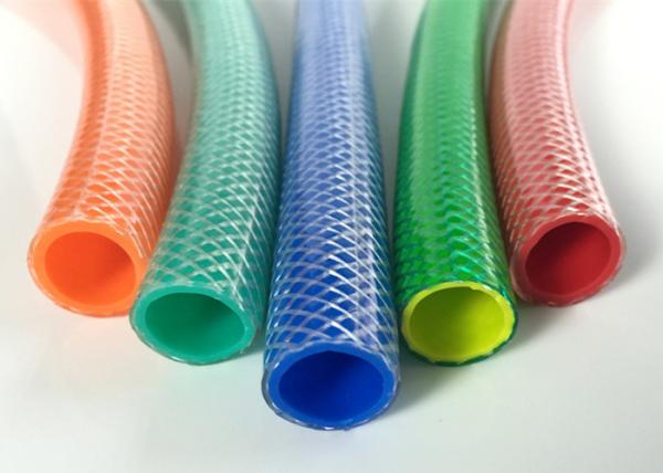 Flexible Garden PVC Hose Colorful Fiber Reinforced Braided Hose ROHS Approved