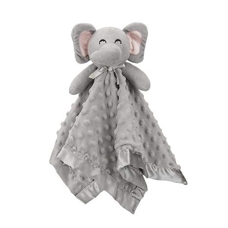 Soft Lovey Elephant Security Blanket Lightweight For Unisex Baby Gifts