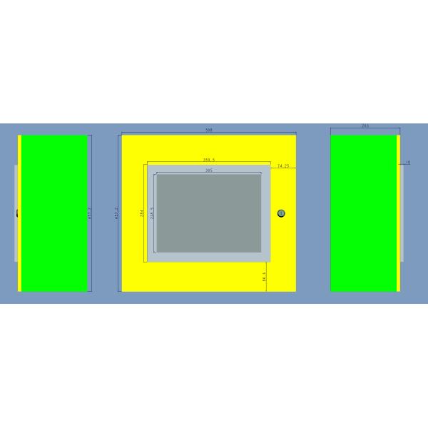 Врезанный экран касания открытой рамки емкостный подгонянный с шкафом