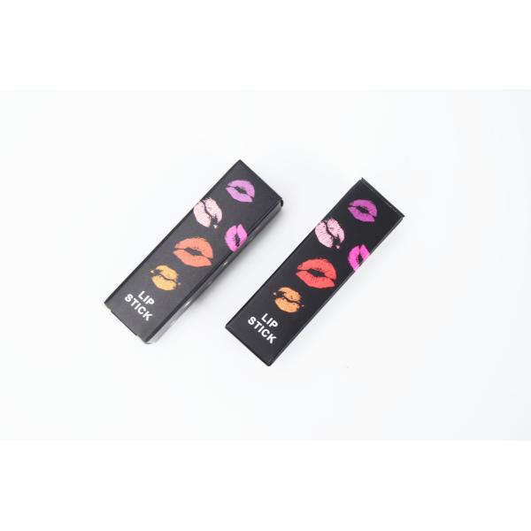 Напечатанный логотип на заказ Макияж Лоб Глянс помада Маленькие картонные косметические упаковочные коробки