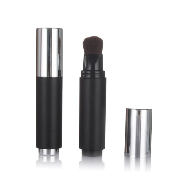 Black Color Airless Skincare Bottle 20ml Plastic Airless Lotion Bottle with Brush Head