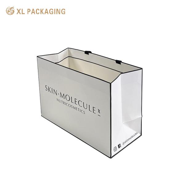 XL Packaging Custom Packaging Factory Custom White Reusable Shopping Bag Customized Luxury Christmas Packaging Gift Bags art Paper Bags