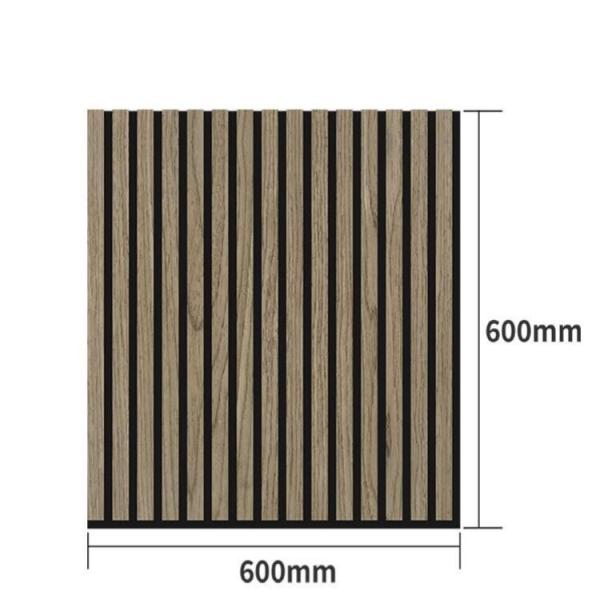 Lightweight MDF Polyester Fiber Wood Slat Wall Panels For Acoustic Control
