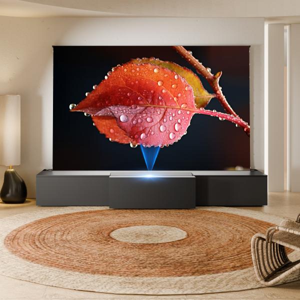 Gabinete de TV motorizado para pantalla de proyección de 100 a 130 pulgadas, proyector de tiro ultracorto inteligente, gabinete de TV láser