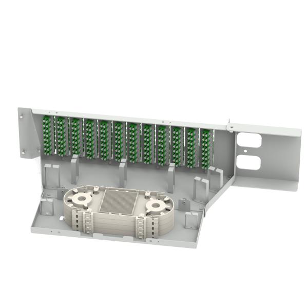 19 дюймовое оптоволоконное оборудование LC APC тип 96 ядер Swing Optical Patchpanel с 5 временем