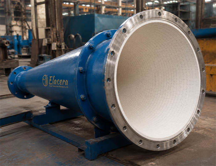 Ceramic Lined Cyclone for Abrasive Powder Separation and Dust Collection