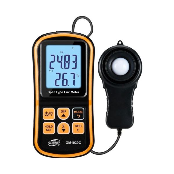 GM1010 GM1020 GM1030 GM1030C Digital Light Meter Integrated Split Type 0-200000 Lux Range
