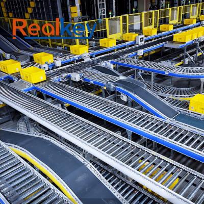 Standard Heavy Duty Powered Roller Conveyor Energy Efficiency High Load Capacity