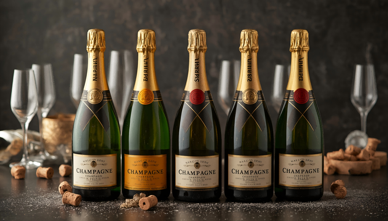 Foil Printed Aluminum Champagne Capsule FDA Approved Recyclable Sparkling Wine Bottles