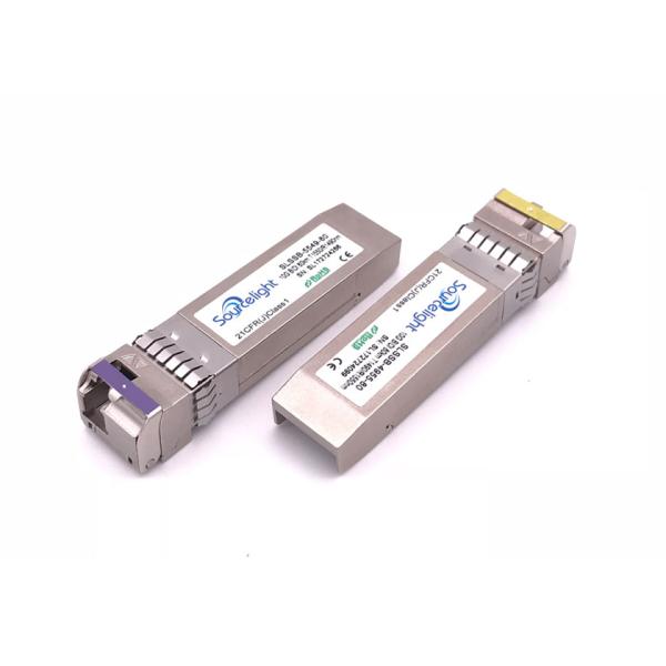 Sfp+ Bidi 80km Ethernet Optical Transceiver , Data Center Optical Transceiver