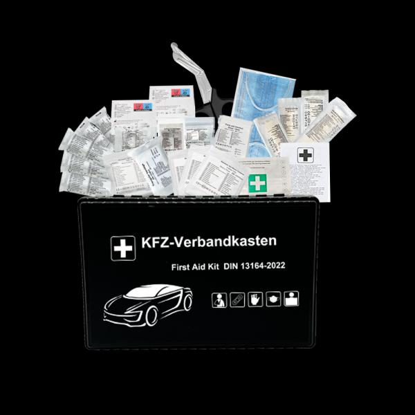 DIN13164-2022 Compliant Vehicle First Aid Kit with 3 Years Warranty and CE/ISO13485/MDR Certification