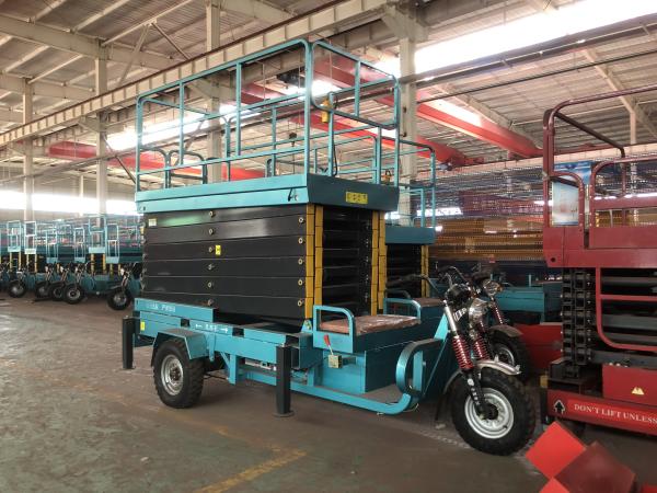 Skylift Mobile Aerial Work Platform Lift 6m 8m 10m 12m 14m Hydraulic Scissor Lift for Cargo Scaffolding Mobile Lifter