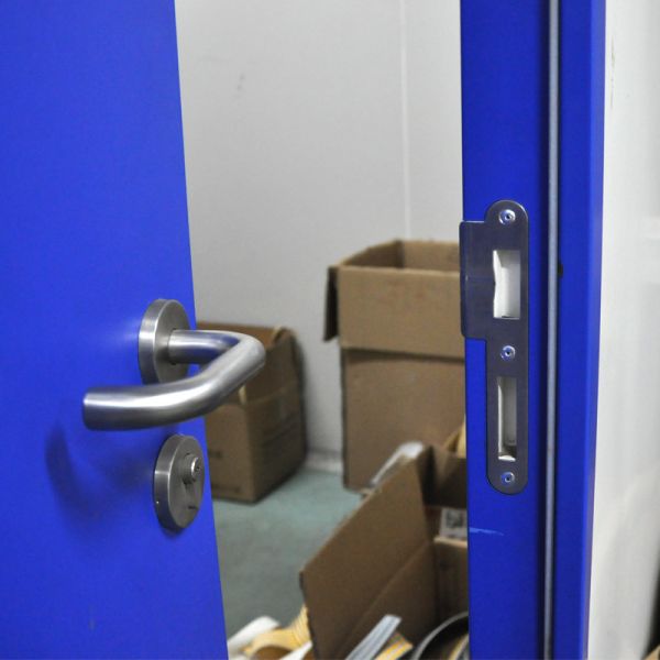 Modern Hospital Outward Opening Interior Door Particle Wood Infilled Operating Room Door