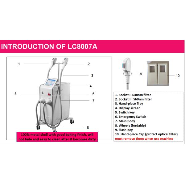 2000w 950nm Permanent IPL Hair Removal Machine