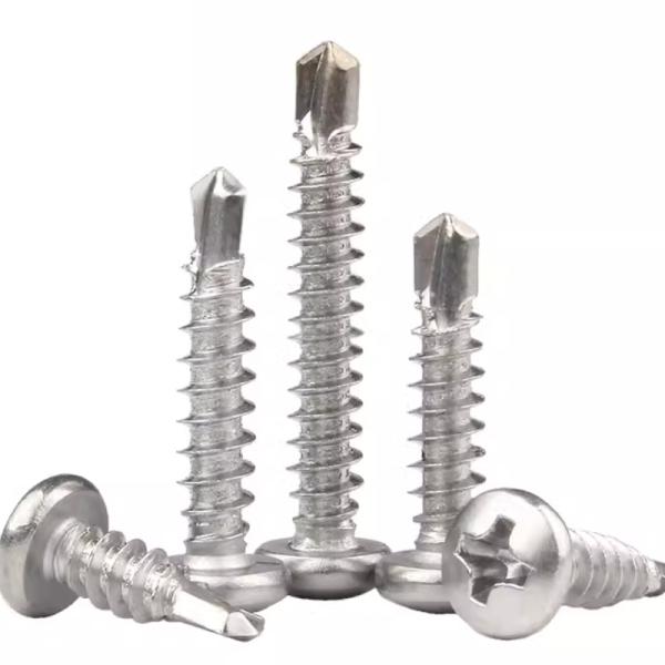 B8M B8 B7 18-8 Stainless Steel Phillips Pan Cylindrical head Drilling Screws DIN7504