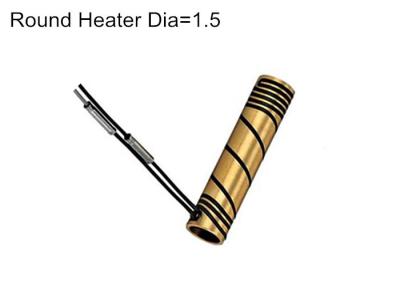 Custom hot runner copper sleeve heater 1.5 round resistance,depth 1.5mm,nozzle brass heater supplier