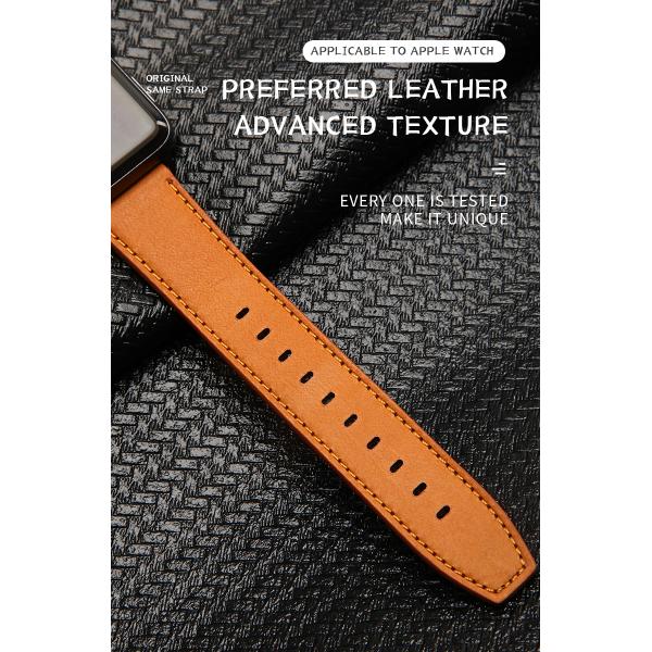 Настоящие кожаные ремни для смарт-часов для iWatch 38 мм 40 мм 42 мм 44 мм 45 мм 100%
