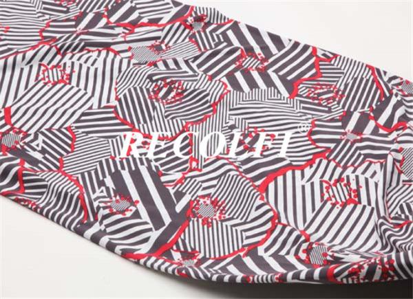 Printing Absorbent Poly Yarn Women'S Activewear Knit Fabric UPF50+