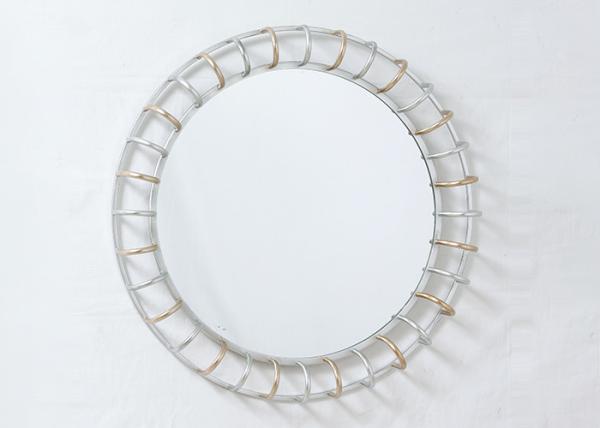Decorative Round Hanging Sunburst Metal Wall Art Mirror