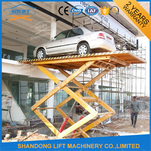 10M 2.5T Full Rise Pit Mounted Hydraulic Scissor Car Lift High Rising