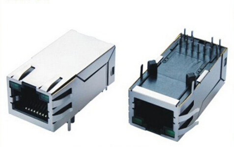 Waterproof Single Port POE RJ45 Jack / Rj45 Female Connector With Magnetics