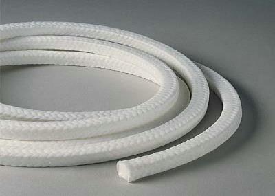 White Lattice Braided PTFE Packing , PTFE Packing With Oil Or Without Oil