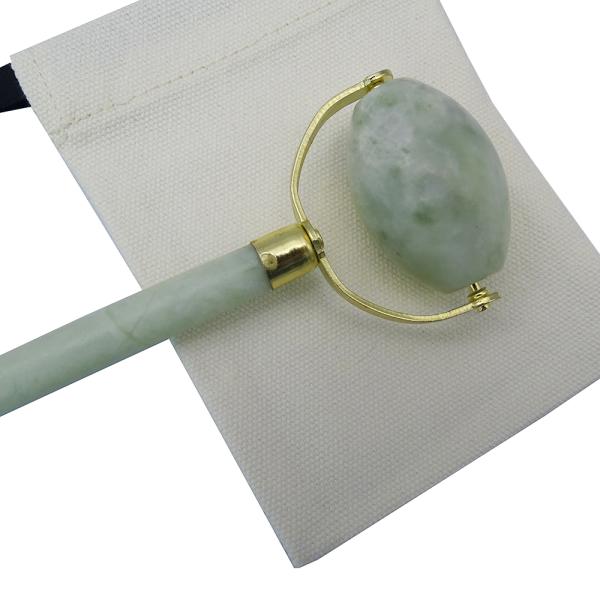 Xiuyan Jade Skin Care Jade Stone Facial Eye Therapy Skin Tightening Spa Wrinkle Remover Massager Face Roller With Flower Handle