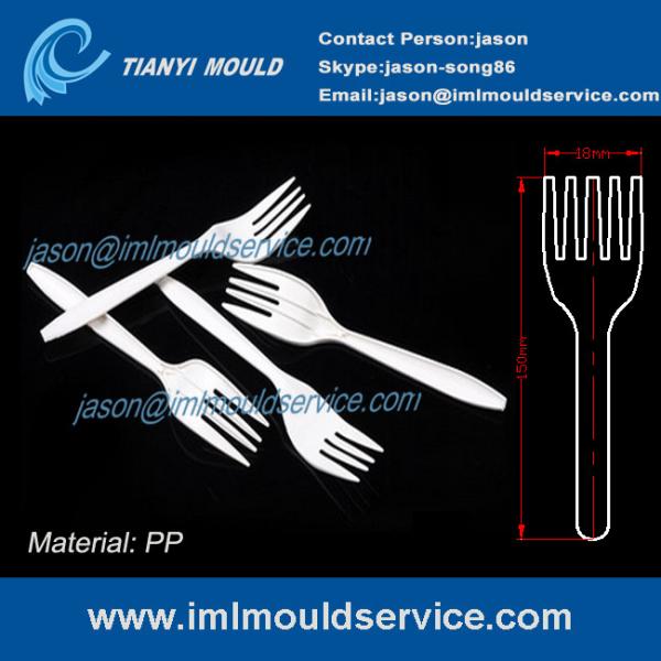 PP White 6 inch Disposable plastic fork for Western food/ fruit cake moulding