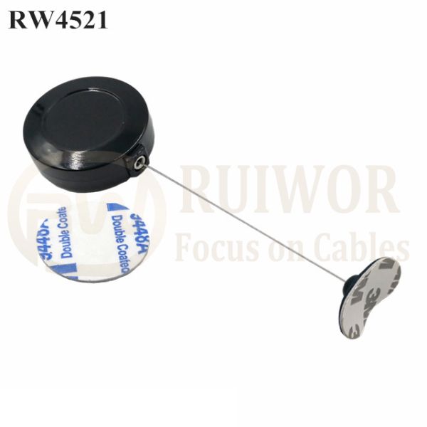 RW4521 Round Display Pull Box Plus 33x19MM Oval Sticky Flexible Rubber Tips