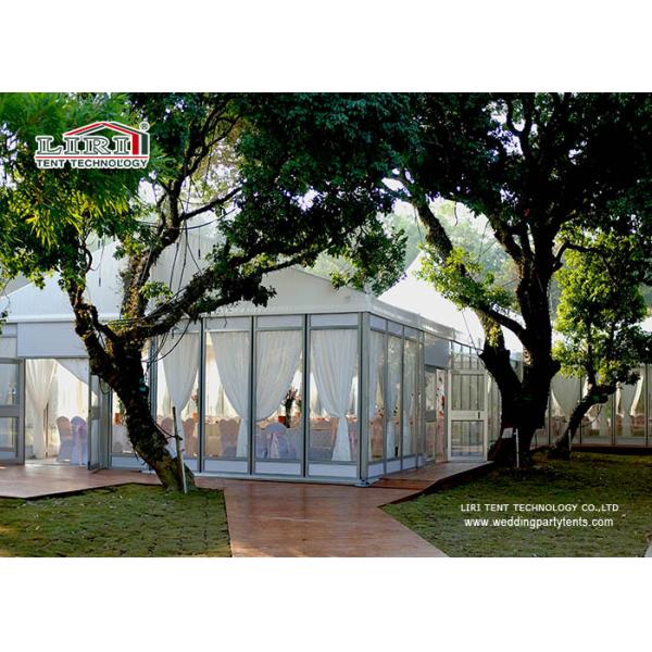 White Top Glass Walling Luxury Wedding Tents for Outdoor Wedding Parties