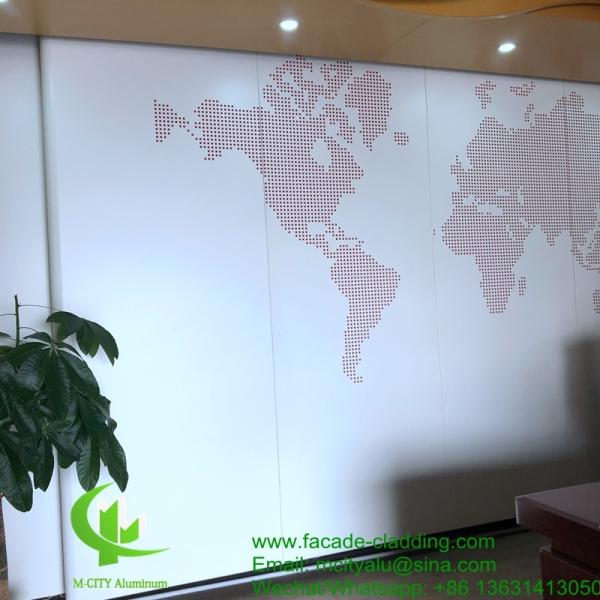 Powder Coated Perforated Aluminum Panel with Custom RAL Colors for Facade Cladding in 1000x2000mm Size