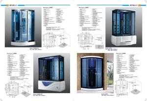 Multi Functional Steam Shower Bath Cabin Steam Shower Pods Safety Elegant
