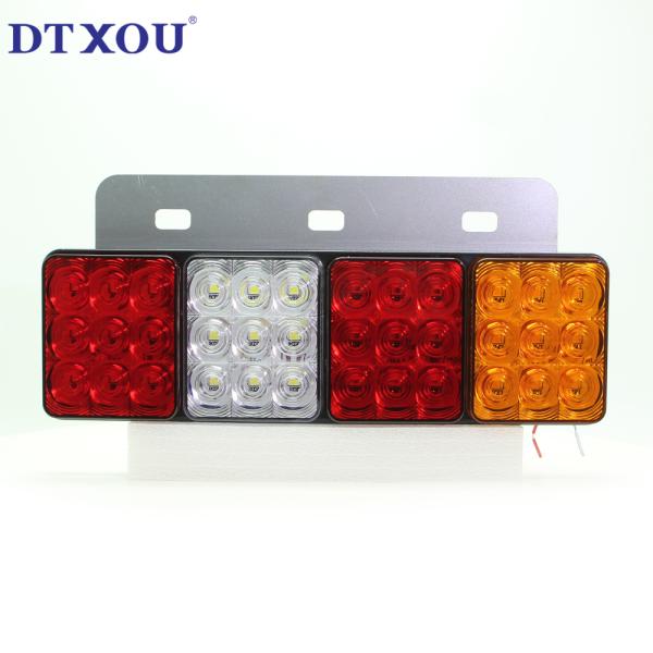 Easy Installation 12v 24v Leds Amber Red Blue White Color Iron Plate Trucks/trailer Side Marker & Down Corner Light