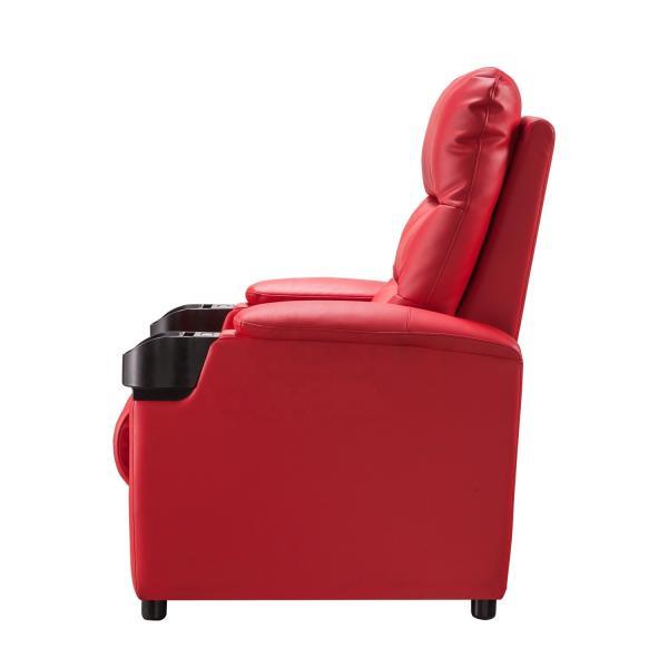 Sturdy Construction Movie Room Seating With Genuine Leather Safety And Stability