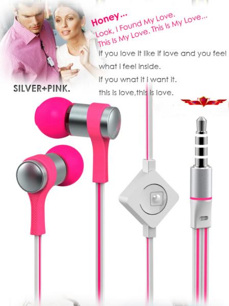 New Arrival Super Bass Sound Performance Metal DJ Earphone With MIC For Samsung Galaxy S3