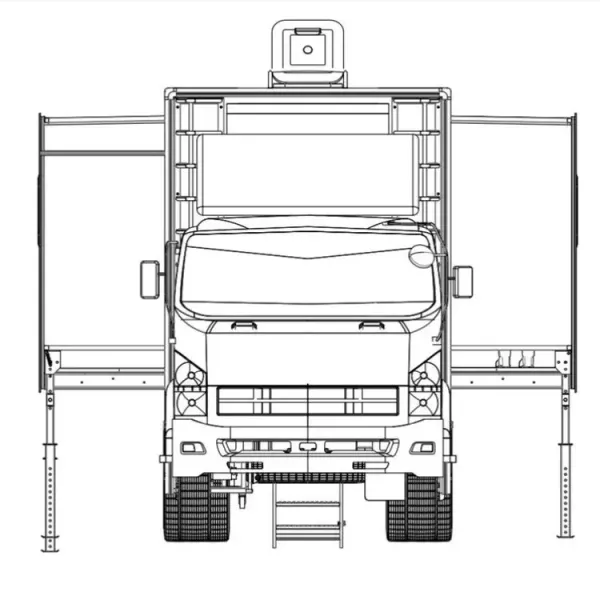 Customized Heavy Duty Outdoor Mobile Camping Shelter Truck Lodging Vehicle Domitory Logistics Emergency Support