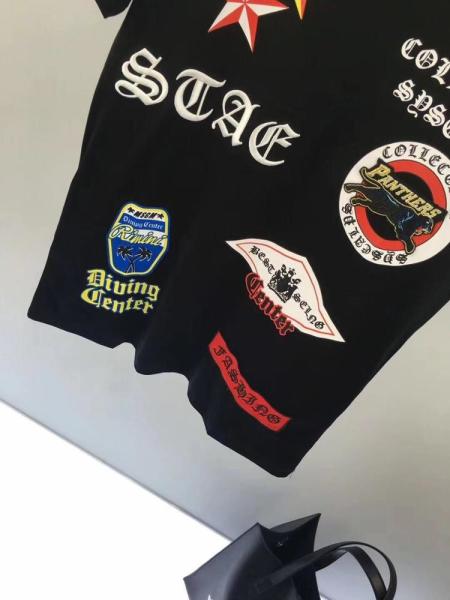 Best quality custom print men's fashion t shirt printing boys black t-shirt hip hop for men