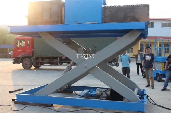 Heavy Duty Stationary Hydraulic Lift Table Electric Container Load Scissor Lift