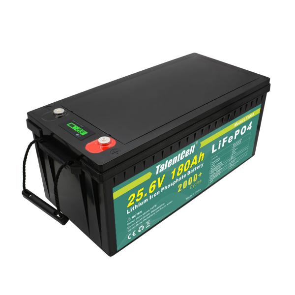 12v 24v 48v 200Ah 300Ah Lifepo4 Rechargeable Battery Pack 25.6V 180Ah