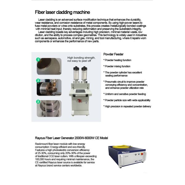 6KW High-Speed CNC Laser Cladding Machine for Shaft Repair & Chrome Plating Replacement, 90% Powder Efficiency