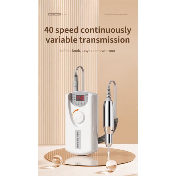 Best Selling Electric Nail Drill Rechargeable ABS Compact Fully Automatic Intelligent High-speed Dust-proof Handheld Pen Home