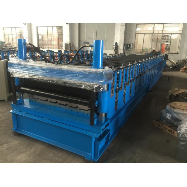 Guardrail Metal Roofing Roll Forming Machine 5.5Kw Hydraulic Cutting