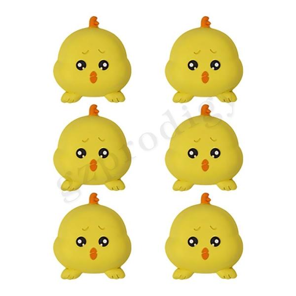 Funny Yellow Chicken Plastic Door Wedge Silicon Wall Adhesive Door Stop