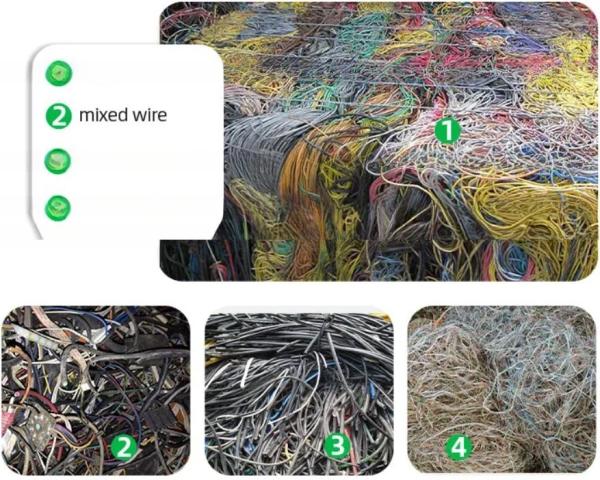 40.7kW Power Super Mini Cable Scrap Copper Wire Recycling Cable Recycling Machine 2024