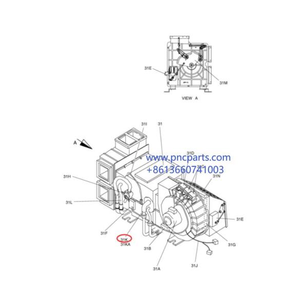S420LC-V Evaporator 2920-6111 Solar 225LC-V Evap Core Assy Doosan Spare Parts