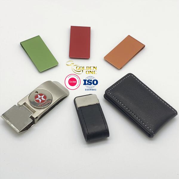 Card Holder Metal Wallet Clip Men Engraved Logo Stainless Steel