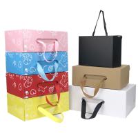 Custom Logo Foldable Shoe Storage Box Kraft Paperboard