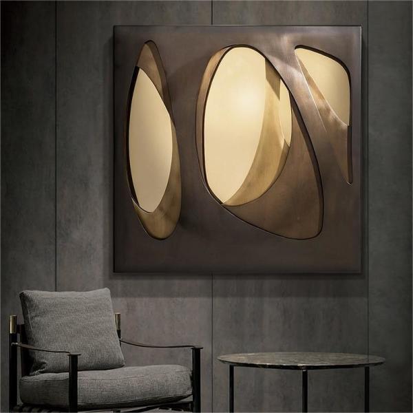 Artes metálicas decorativas para hotéis e restaurantes de luxo Decoração de parede e mobiliário