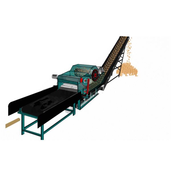 Multifunctional 20-66pcs Blades Pallet Wood Chipper Machine Big Capacity